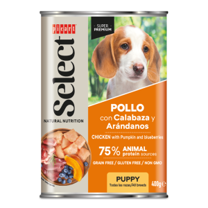 SELECT PUPPY - Pollo con Calabaza y Arándanos